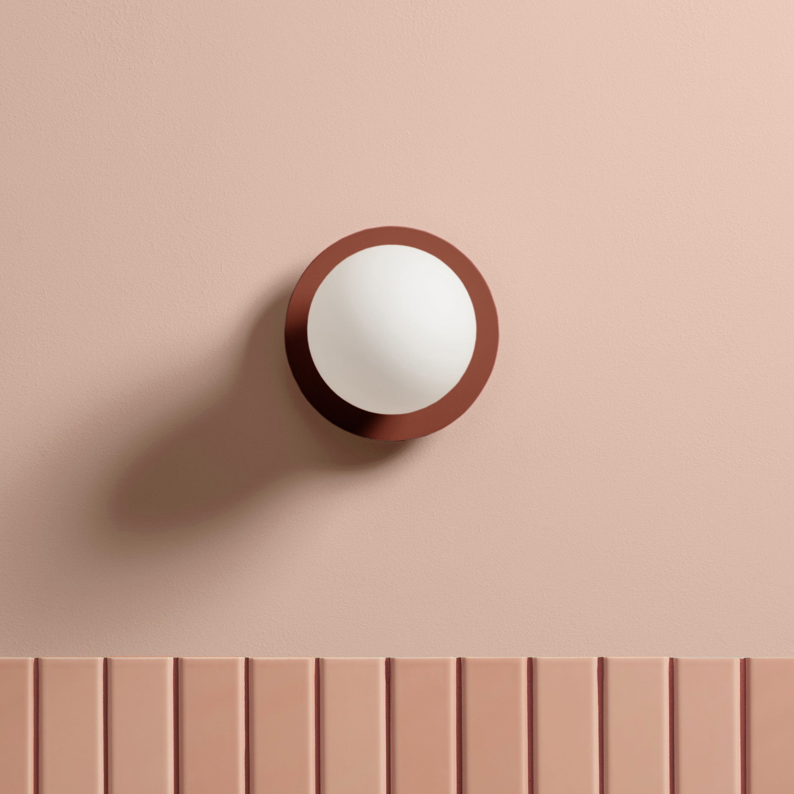 Circle Lamp 160 Reddish Brown