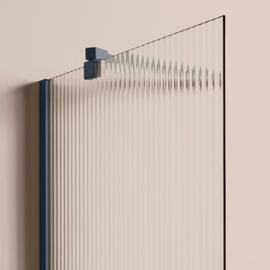 Rib Shower Glass Deep Blue