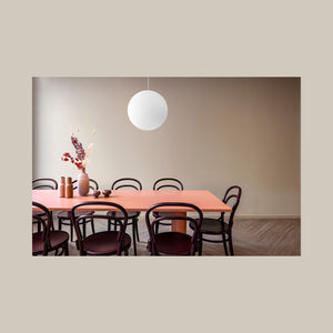 Elephant Table Peach Ash Veneer