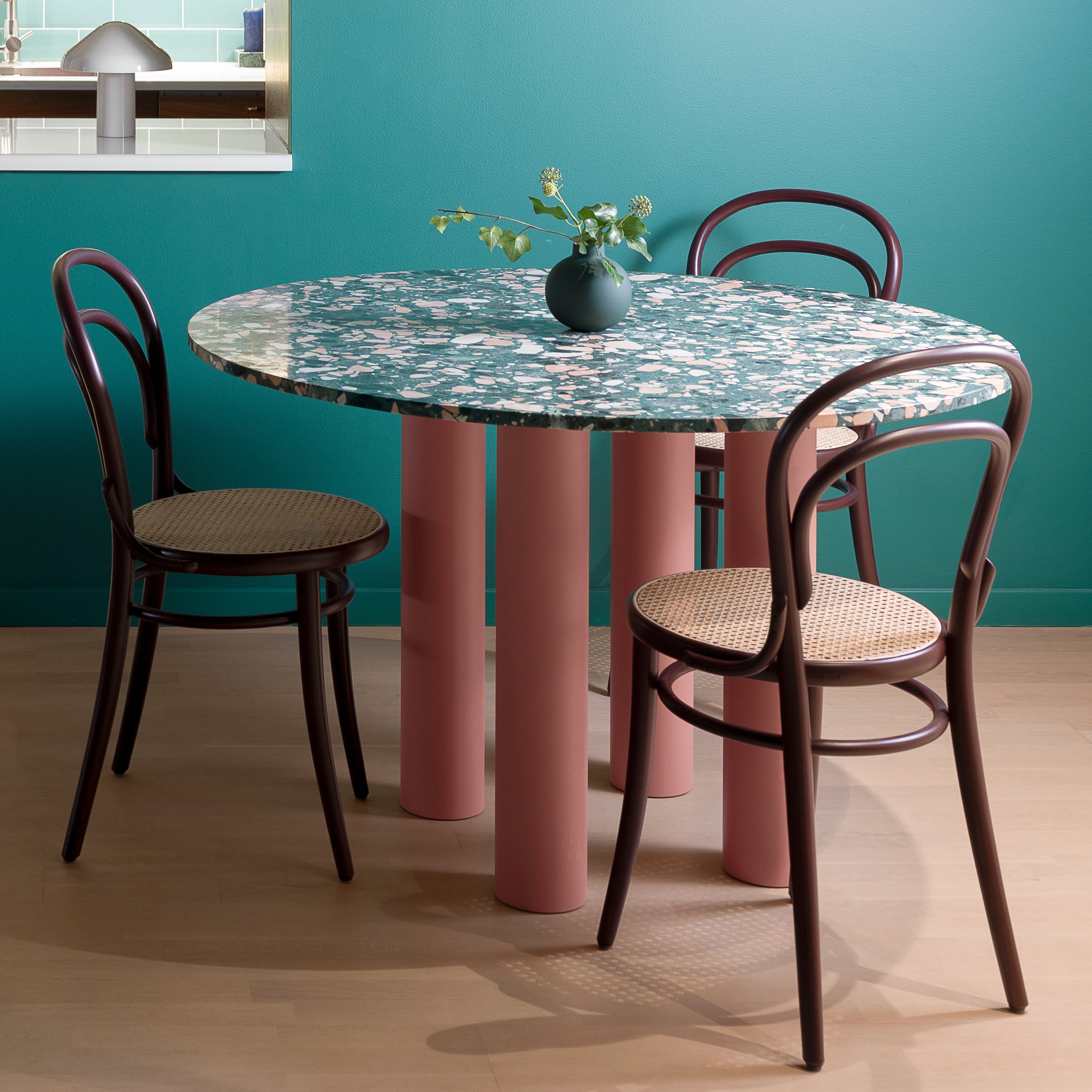 Burgundy dining online room set