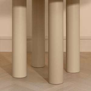 Elephant Round Table Grey Ash Veneer