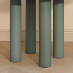 Elephant Round Table Grey Ash Veneer