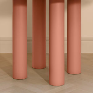 Elephant Round Table Grey Ash Veneer
