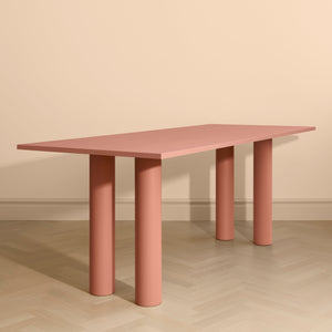 Elephant Table Peach Ash Veneer