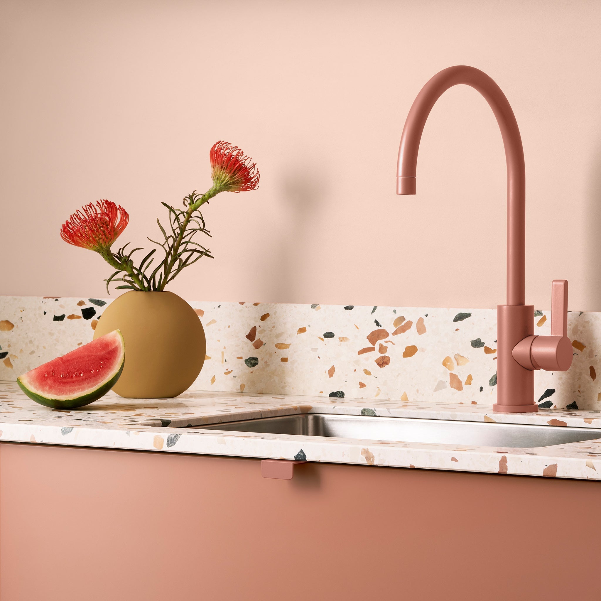Arch Kitchen Tap Peach