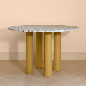 Elephant Round Table Creme Terrazzo