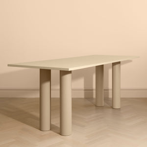 Elephant Table Creme Ash Veneer