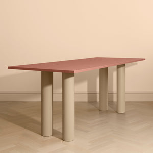 Elephant Table Peach Ash Veneer