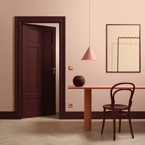 Elephant Table Peach Ash Veneer