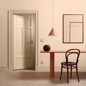 Elephant Table Peach Ash Veneer