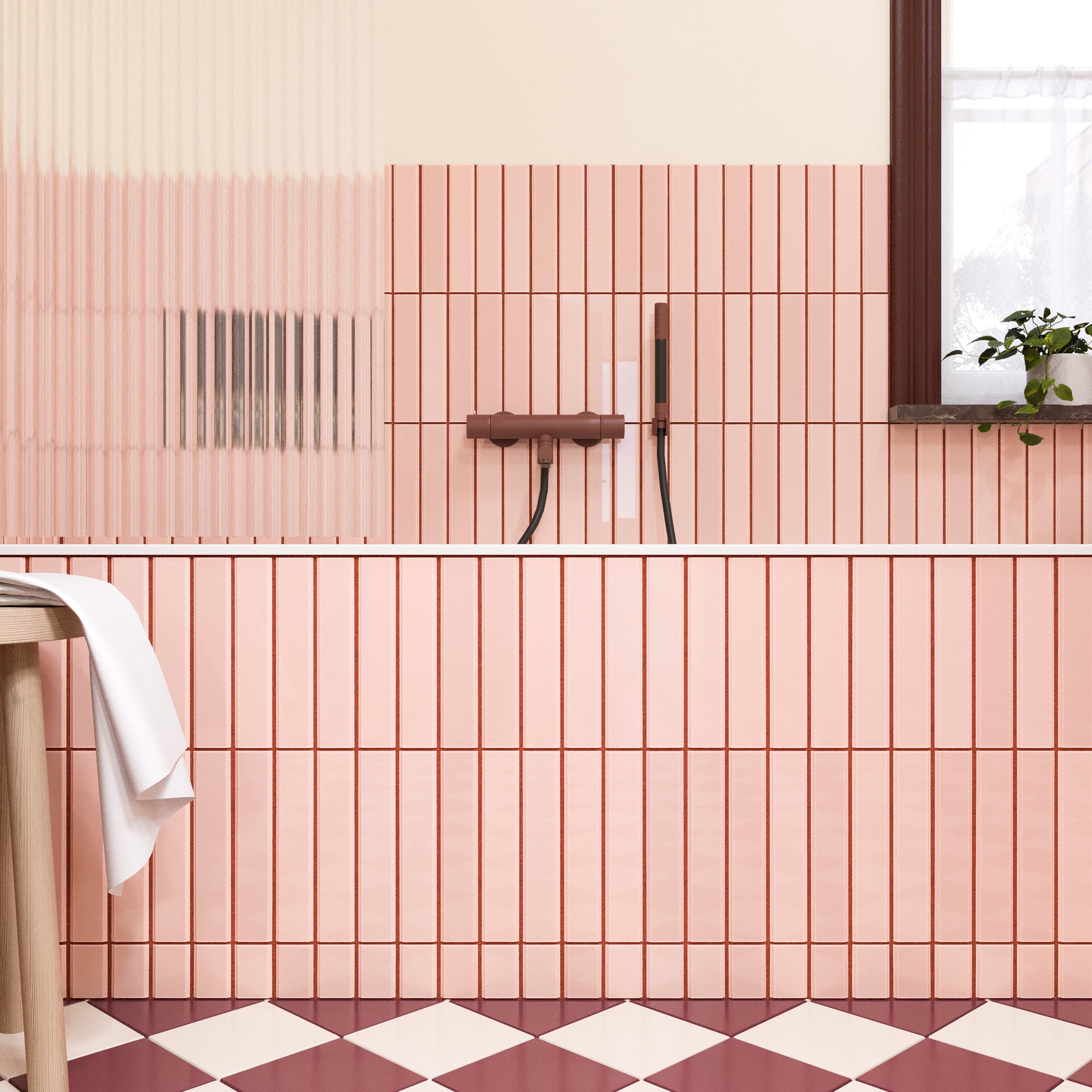 Combine Tile Vertical Peach