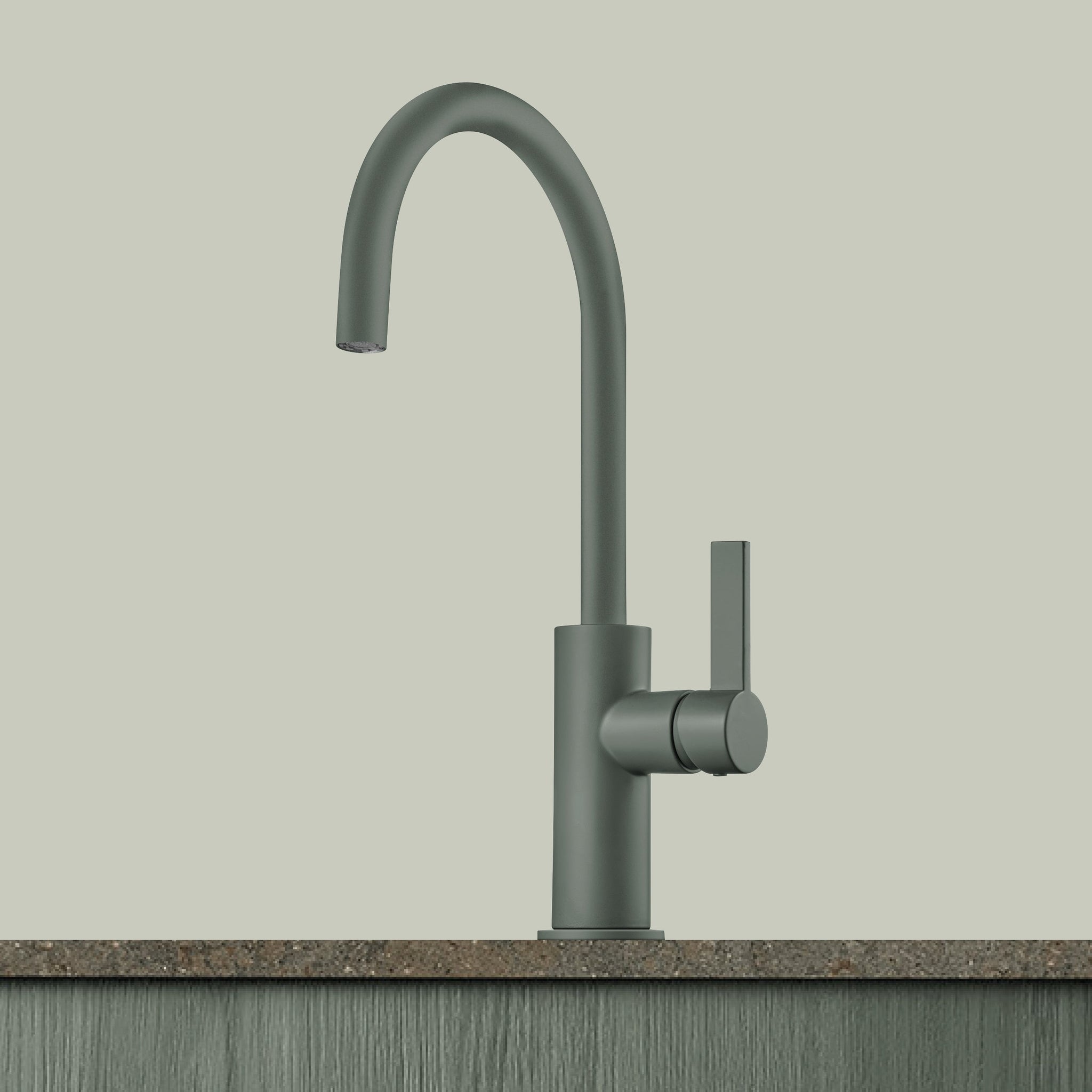 Arch Kitchen Tap 02 Ash Green