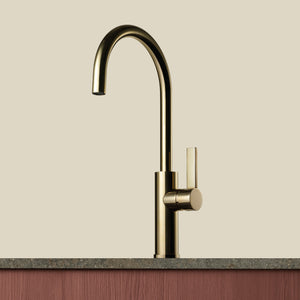 Arch Kitchen Tap 02 Brass