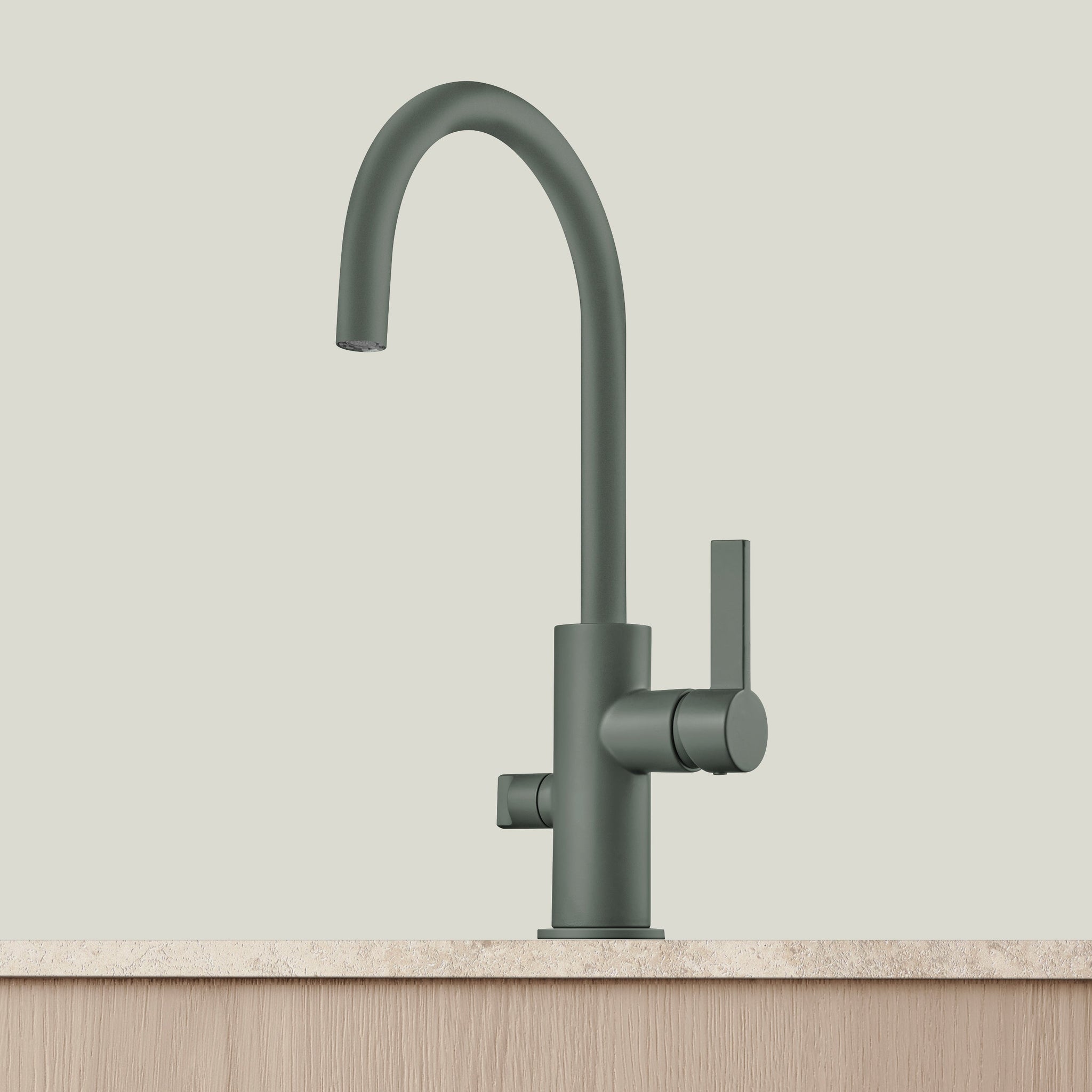 Arch Kitchen Tap 02 Ash Green