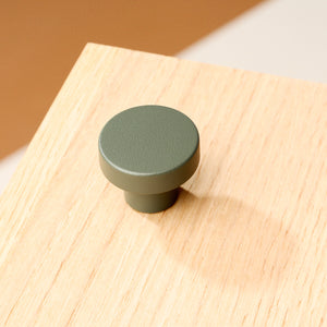 Knob Circular Ash Green