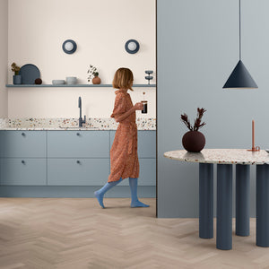 Knob Circular Deep Blue