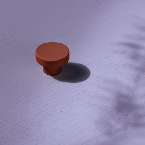 Knob Circular Reddish Brown