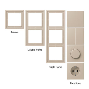 Double Switch Greige 03