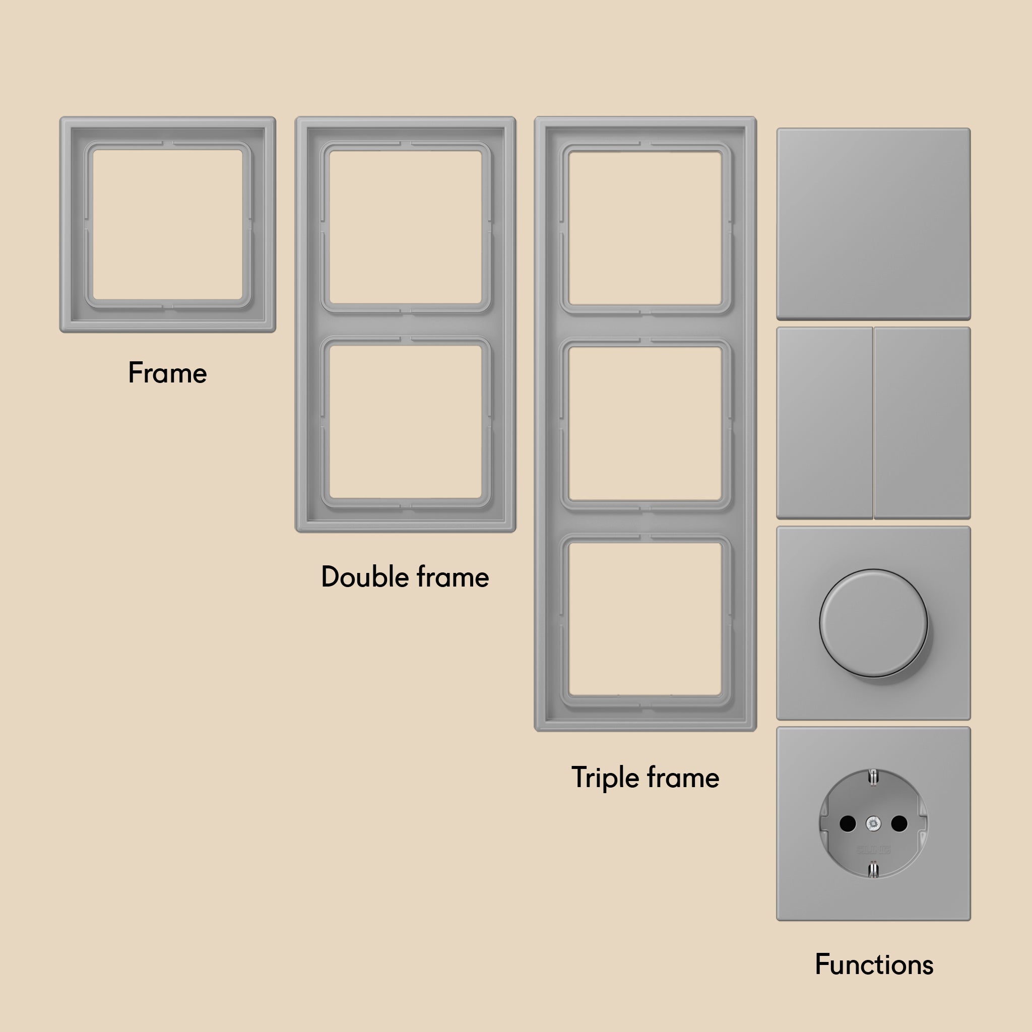 Double Switch Pure Grey 03