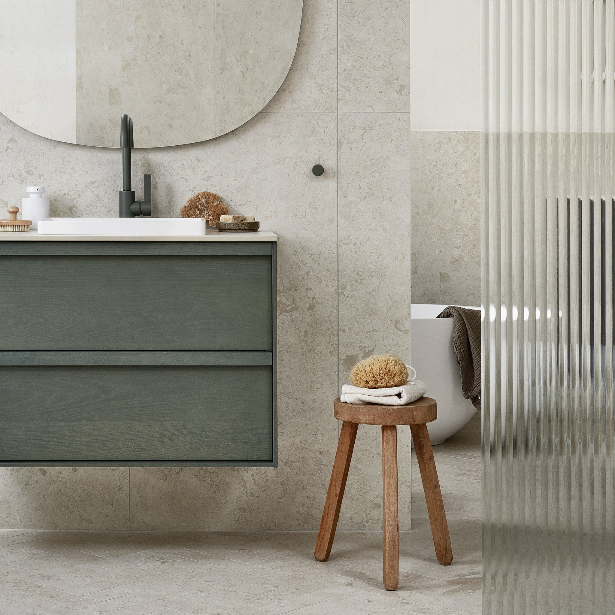 Bathroom Vanity H2 Ash Green