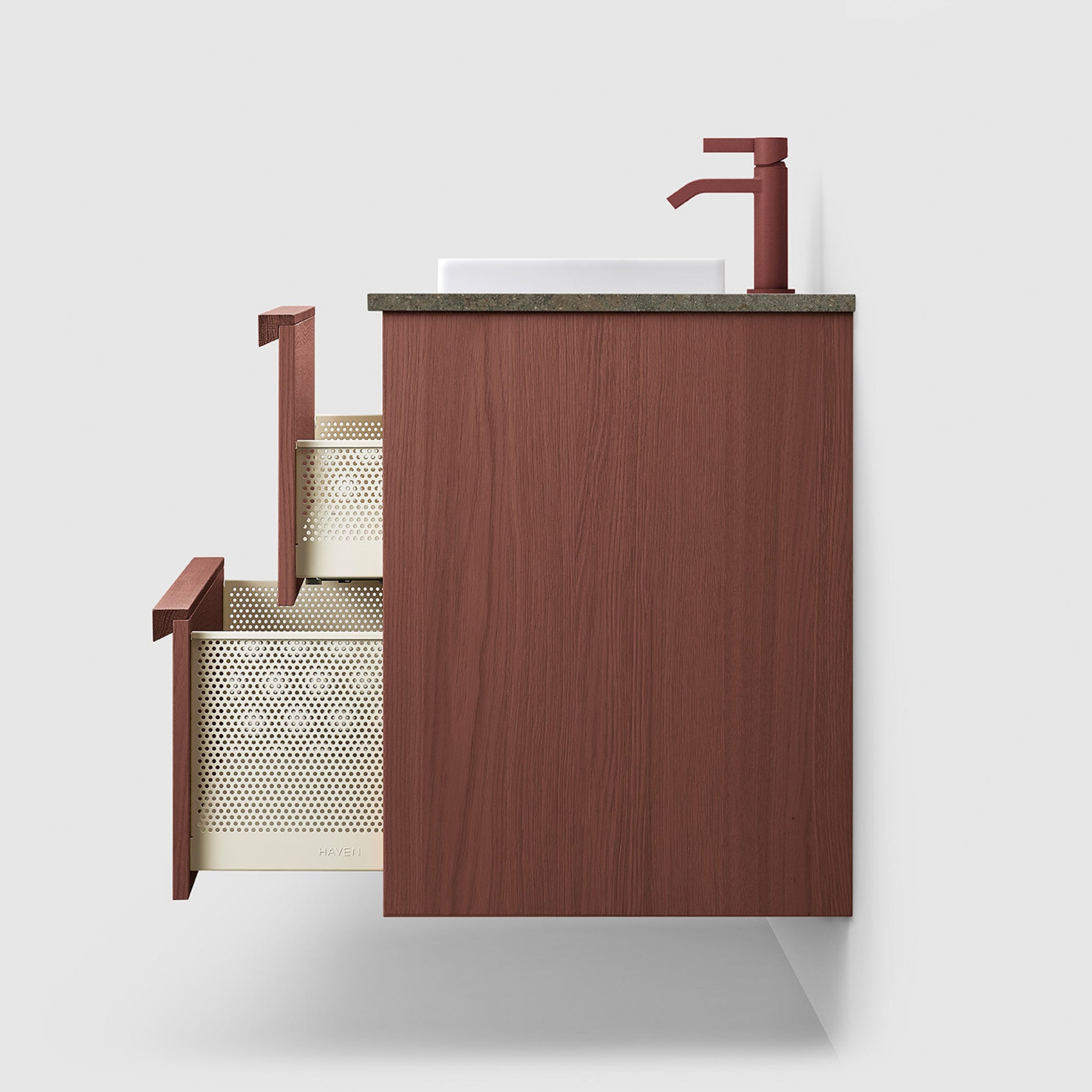 Bathroom Vanity H2 Reddish Brown