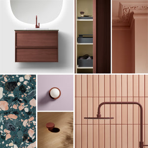 Knob Circular Reddish Brown