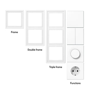 Double Switch Pure White 01