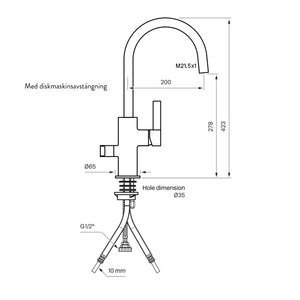 Arch Kitchen Tap 02 Bronze