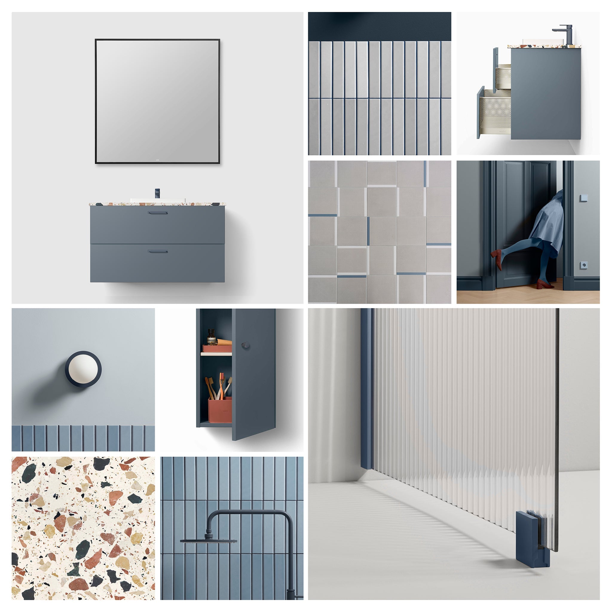 Wall Cabinet H3/c32 Deep Blue
