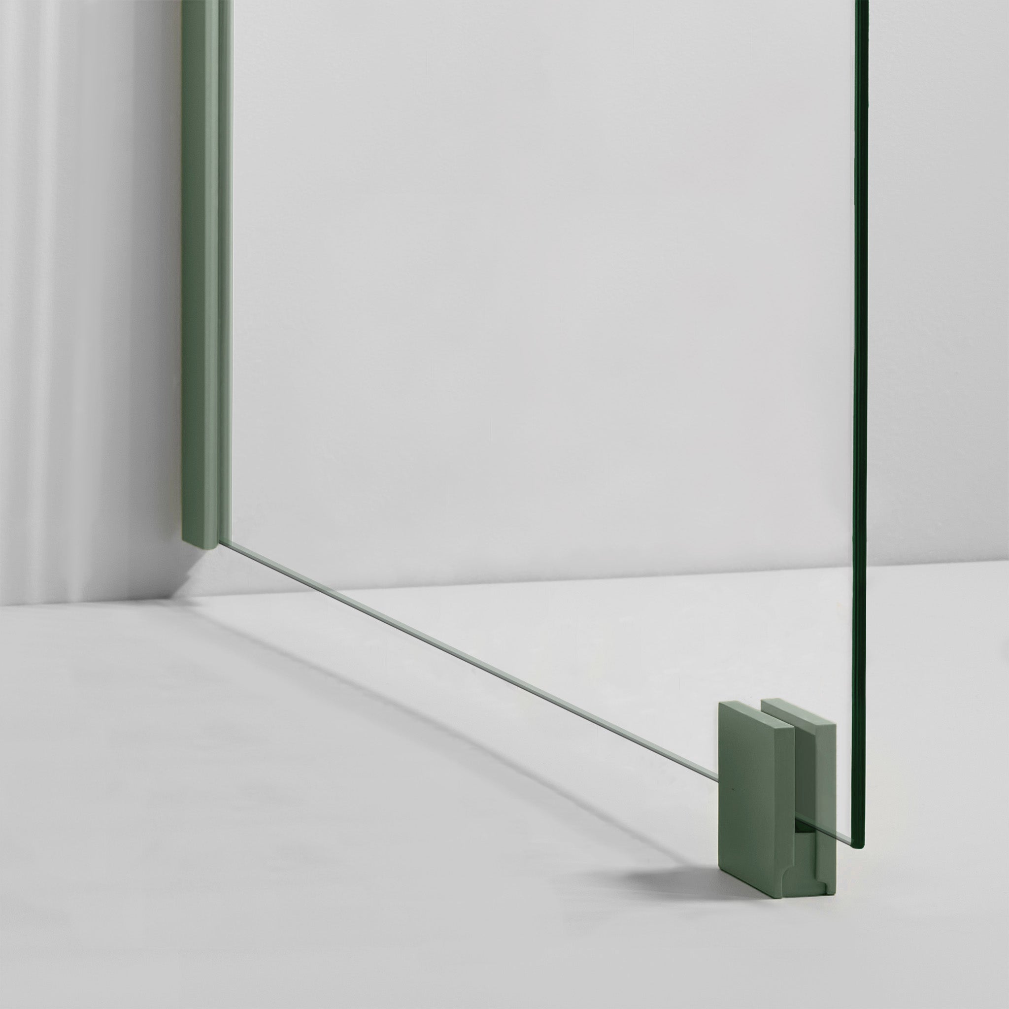 Transparent Shower Glass Green