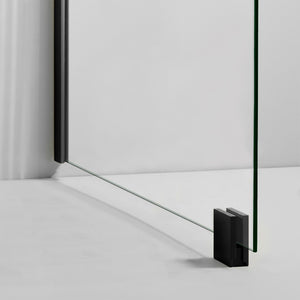 Transparent Shower Glass Black