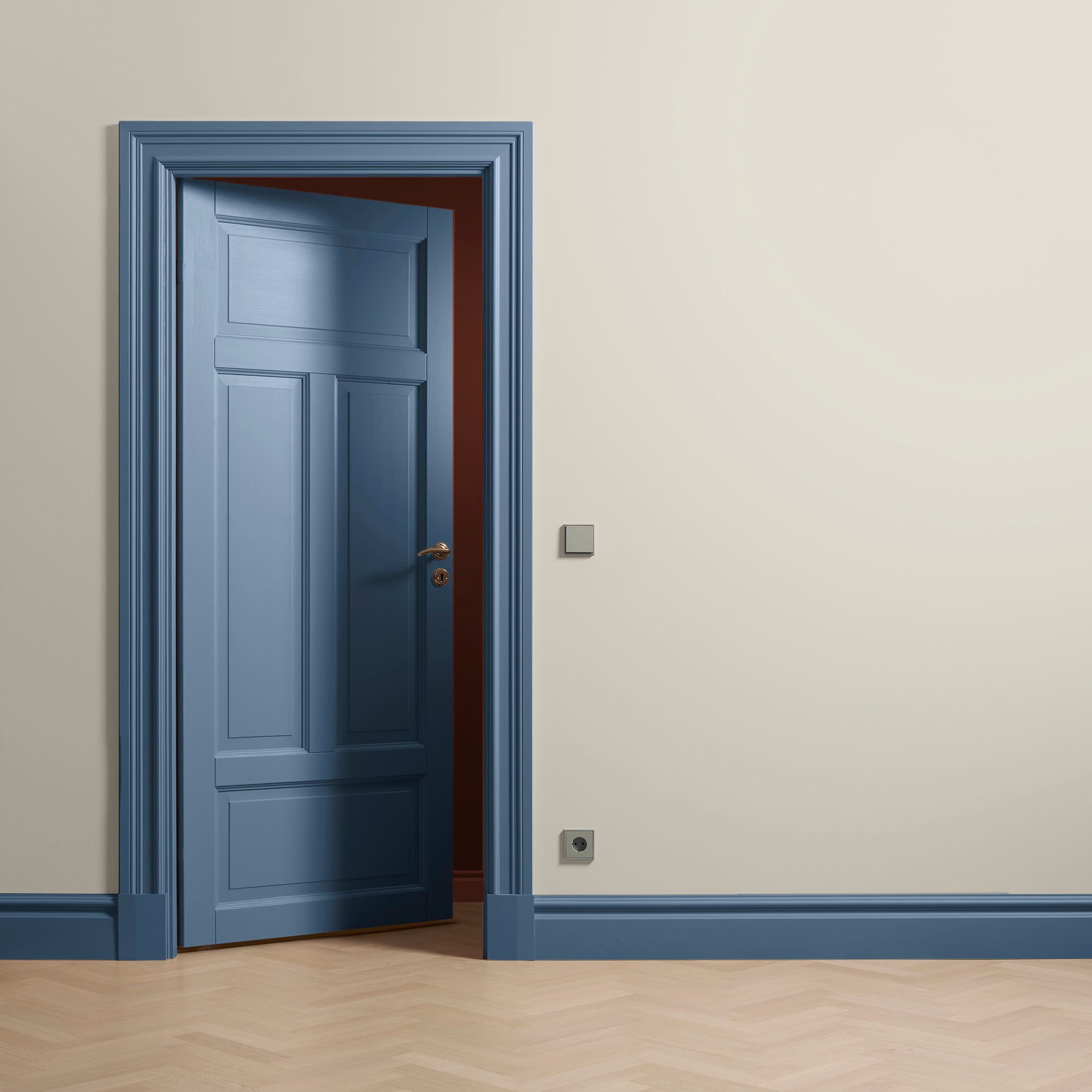 Interior Wood Paint Accent Blue 04