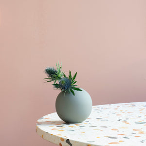 Ball Vase 10cm Grey