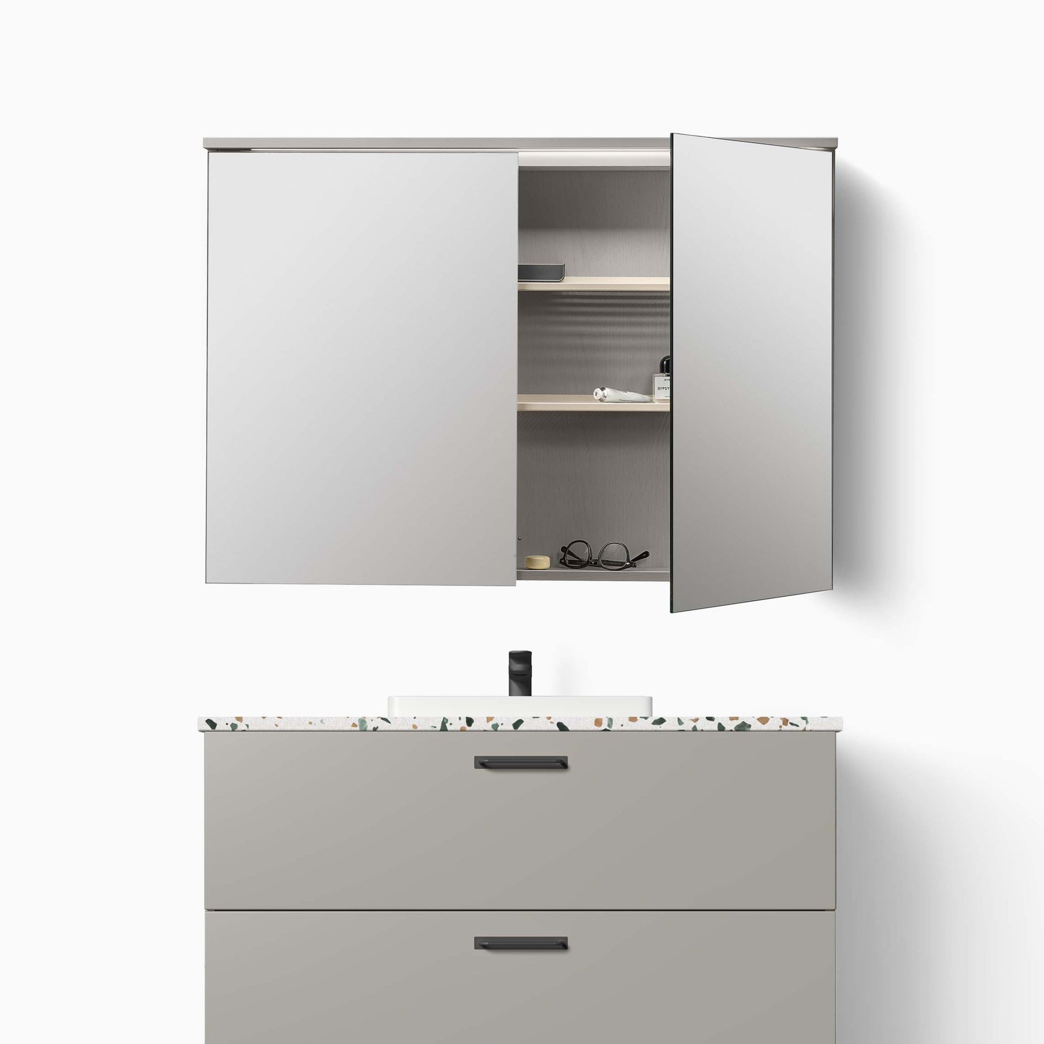 Mirror Cabinet H3 Grey