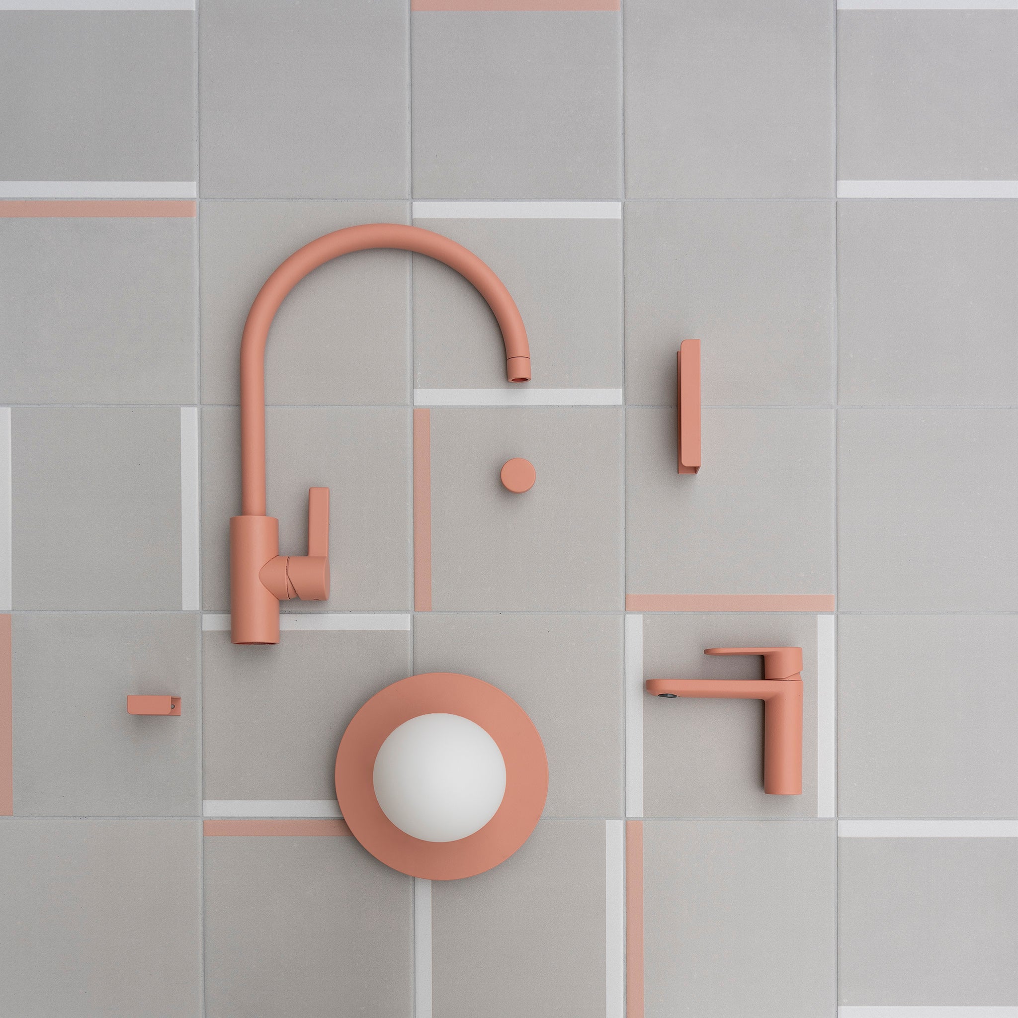 Arch Bathroom Tap Peach