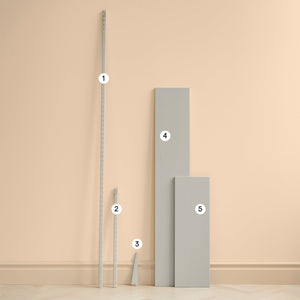 Shelf 142x25 Grey
